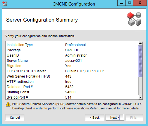 BNA 14.4.1 upgrade to DELLEMC CMCNE 14.4.4