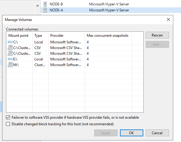 Lokomotiv Gå rundt ventil Set the Hyper-V volume-specific settings in Veeam with PowerShell - Working  Hard In ITWorking Hard In IT