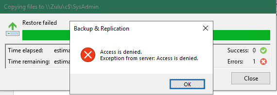 veeam file level restore