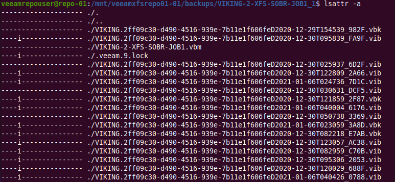 veeam immutable backup