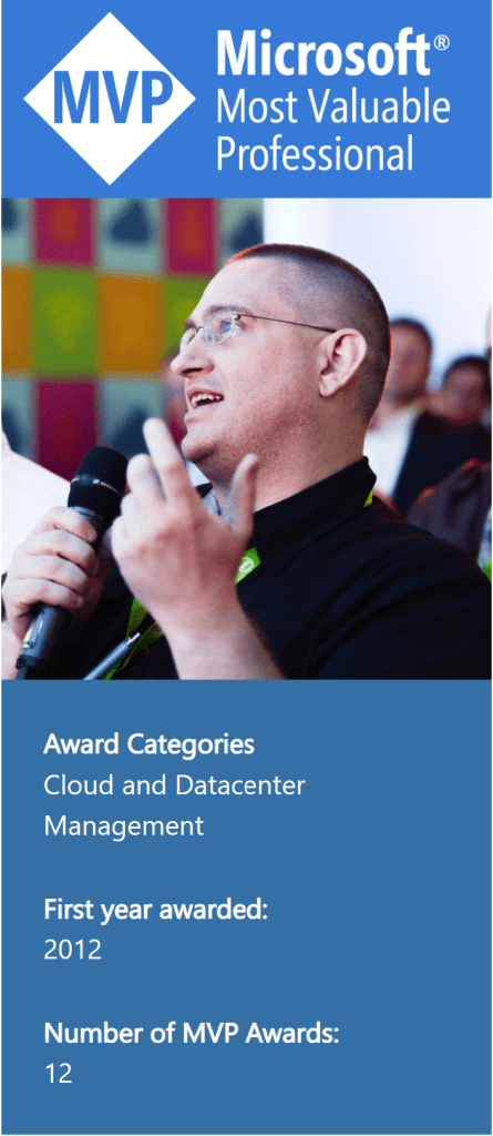 I was re-awarded as a Microsoft MVP - Cloud and Datacenter Management 2023-2024